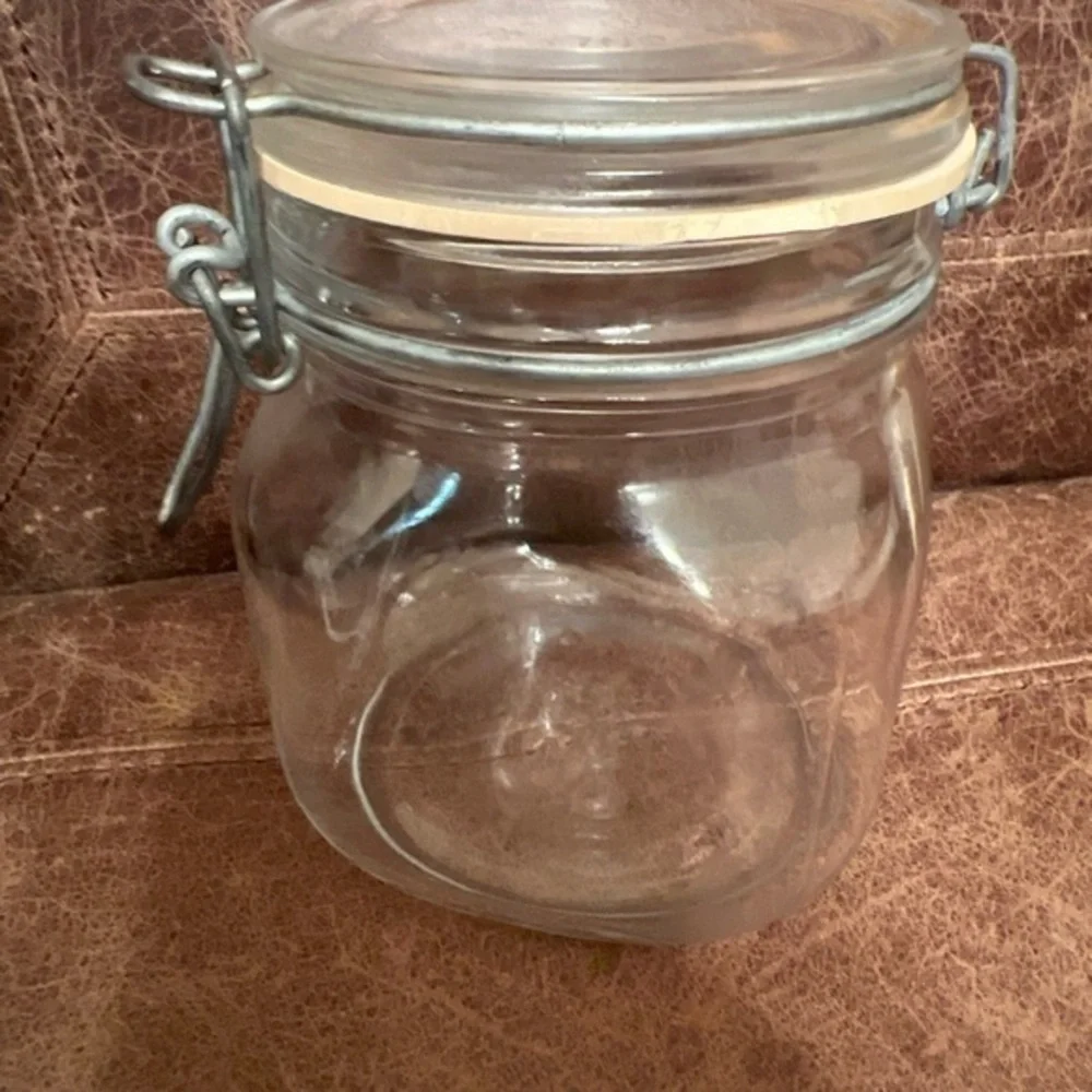 Vintage FIDENZA VITRARIA Per Alimenti Glass Canning Jar Made in‎ Italy Moonshine